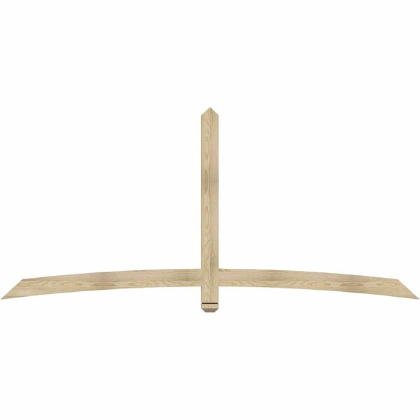 Ekena Millwork Bellingham Rough Sawn Timber Gable Bracket, Douglas Fir, 96"W x 44"H x 2"D x 4"F, 11/12 Pitch GBW096X44X0204BEL00RDF - main